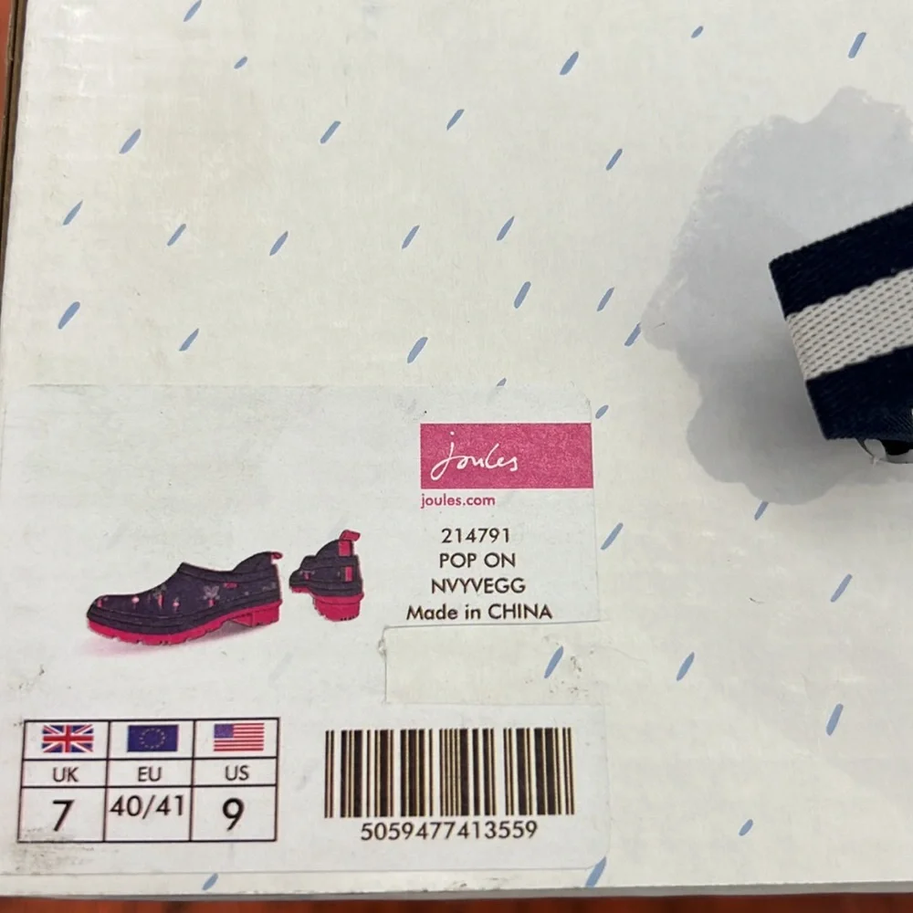 Joules Women's Wellington Boots Rain size 8 - Picture 3 of 3